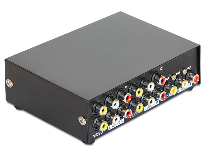 Delock Switch Audio / Video 4 port manual bidirectional, Ansicht 2