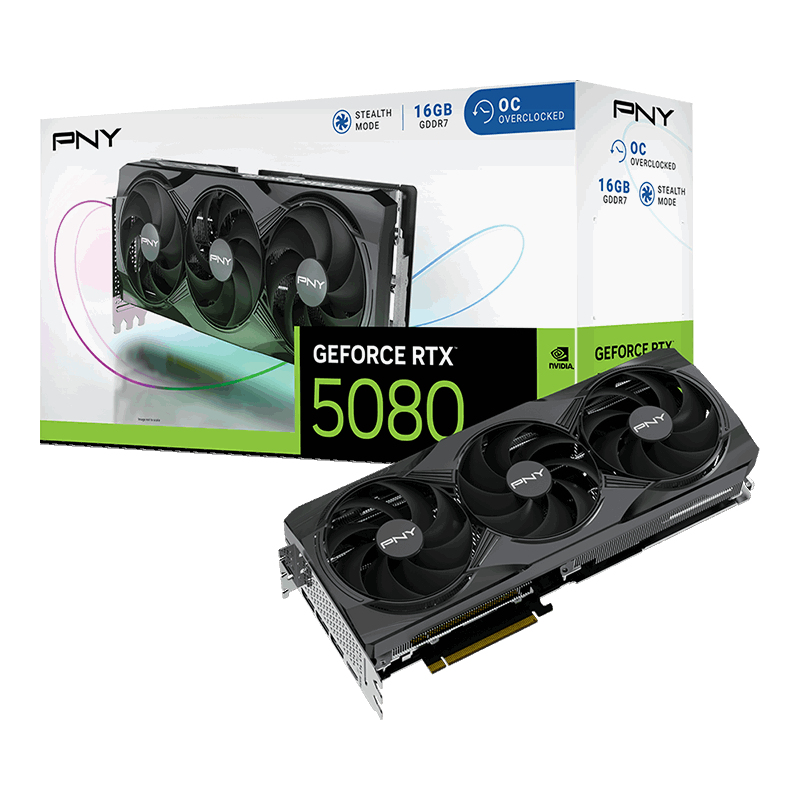 PNY GeForce RTX 5080 OC - Grafikkarten - GeForce RTX 5080, Ansicht 2