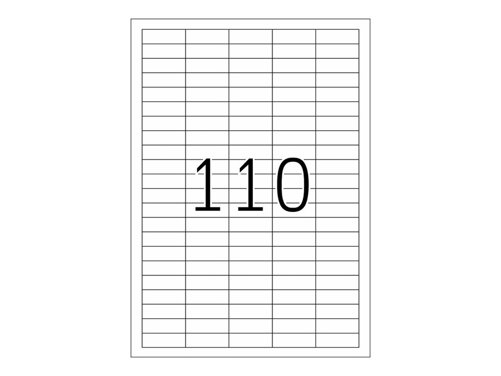 HERMA Special - Papier - matt - selbstklebend, entfernbarer Klebstoff - weiß - 38.1 x 12.7 mm 2750 Etikett(en), Ansicht 3