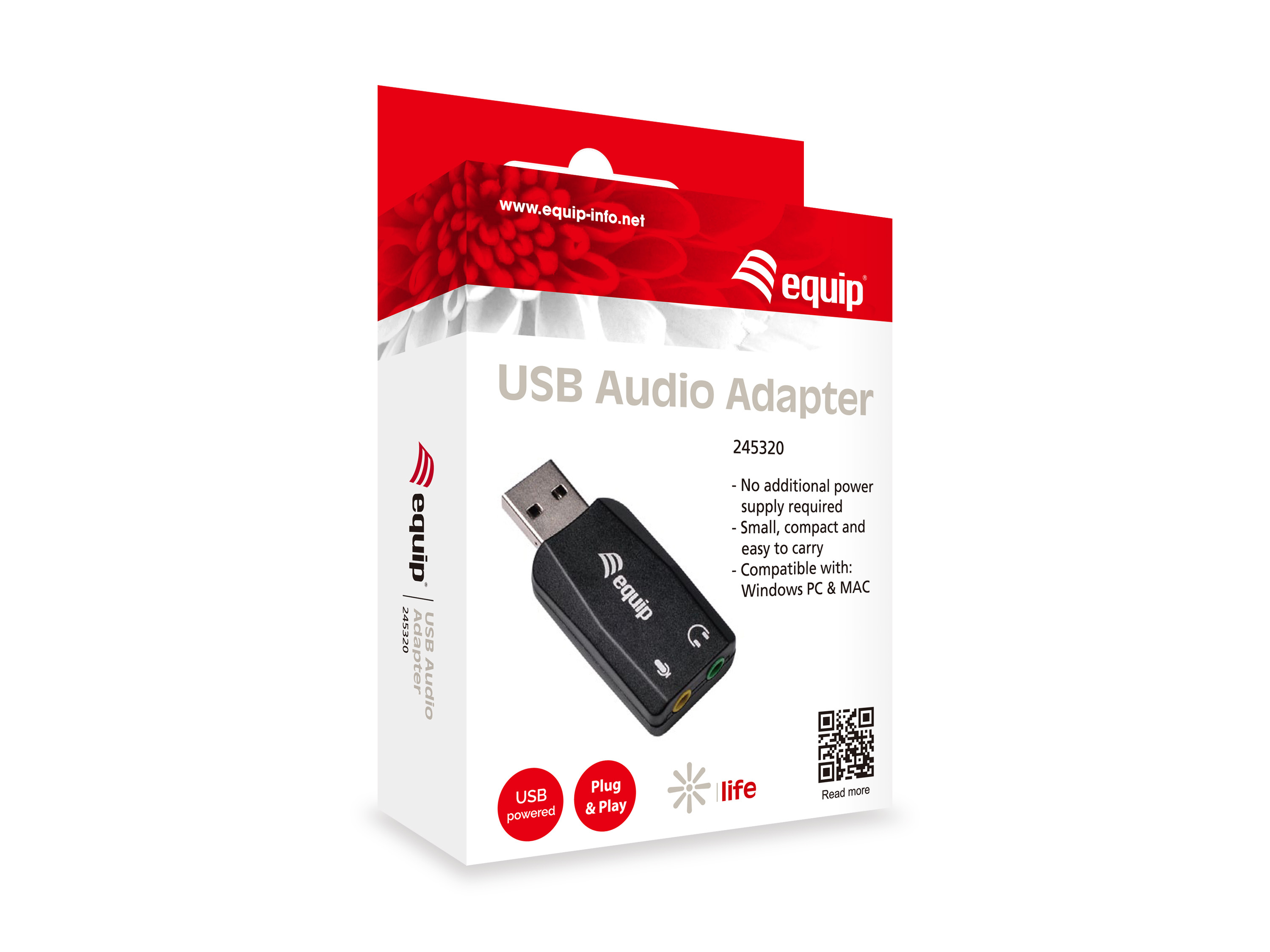 Equip USB Audio Adapter - Soundkarte - USB 2.0, Ansicht 2