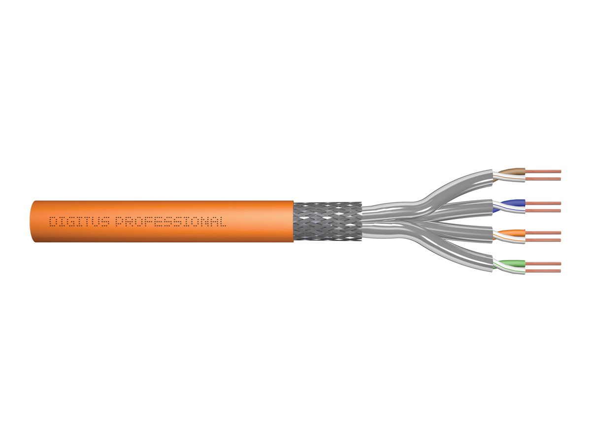 DIGITUS CAT 7 S/FTP Datenkabel - Verlegekabel, 100 m, Simplex, Cca (EN 50575)