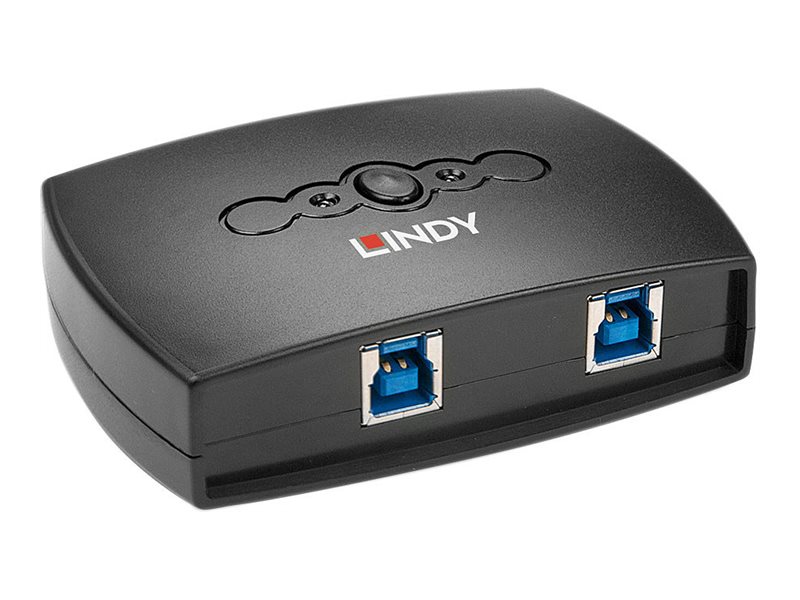 Lindy 2 Port USB 3.0 Switch - USB-Umschalter für die gemeinsame Nutzung von Peripheriegeräten