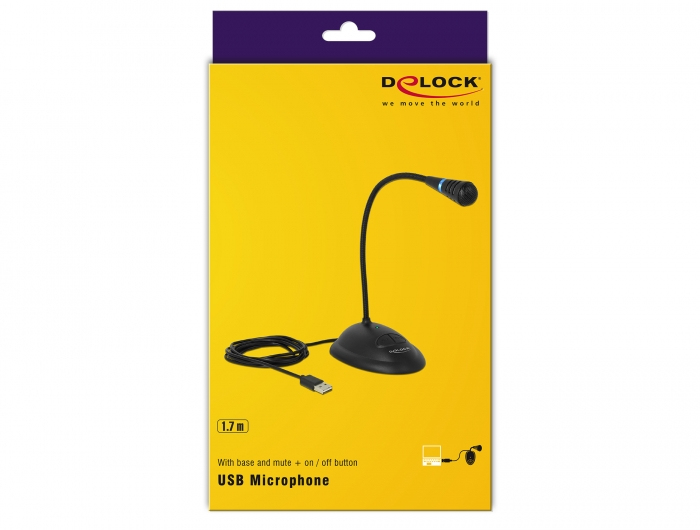 Delock Mikrofon - USB - Schwarz, Ansicht 4