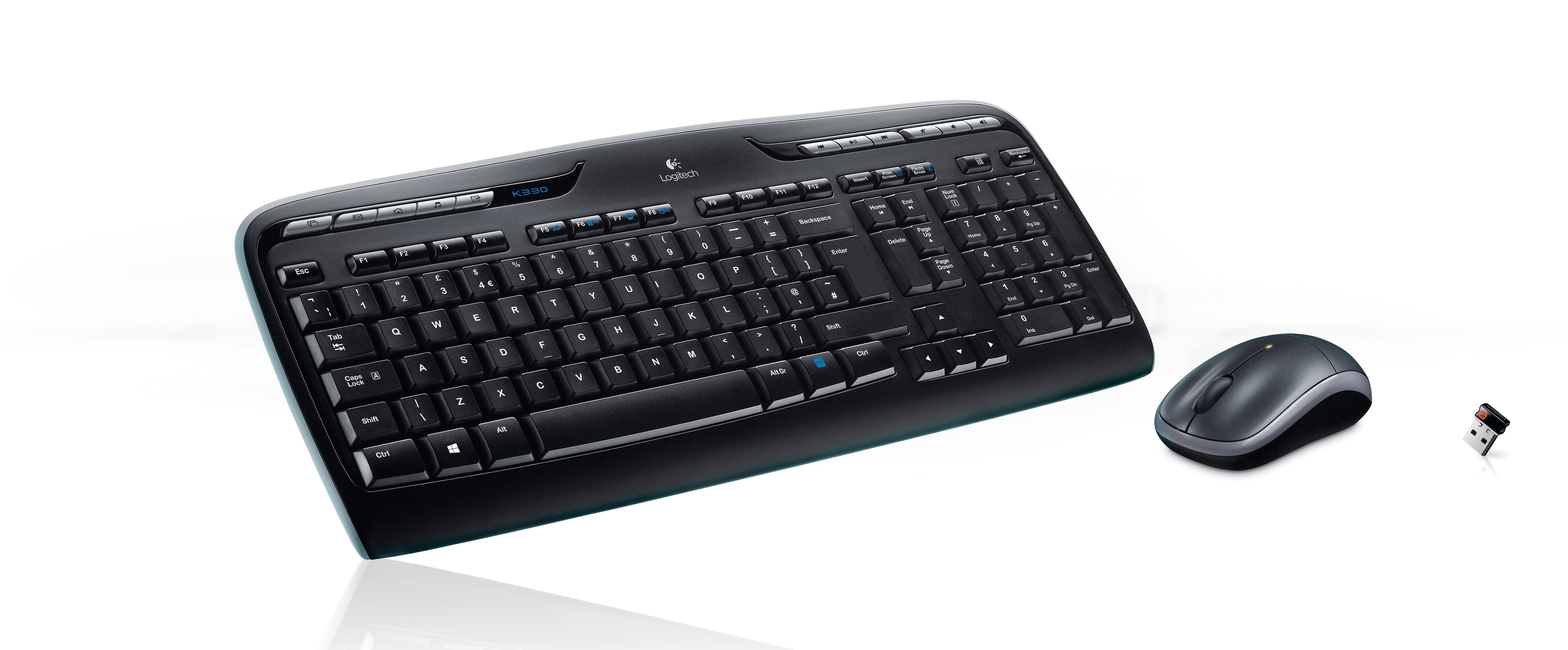 Logitech Wireless Combo MK330 - Tastatur-und-Maus-Set - TL: US, QWERTY, Ansicht 2