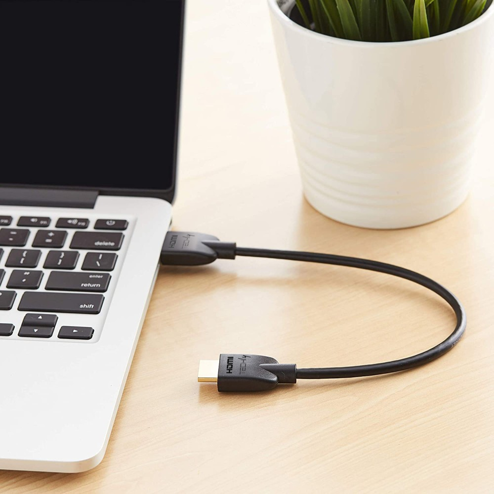 Techly HDMI 4K 60Hz High Speed Anschlusskabel mit Ethernet schwarz 5 m - Kabel - Digital/Display/Video, Ansicht 4
