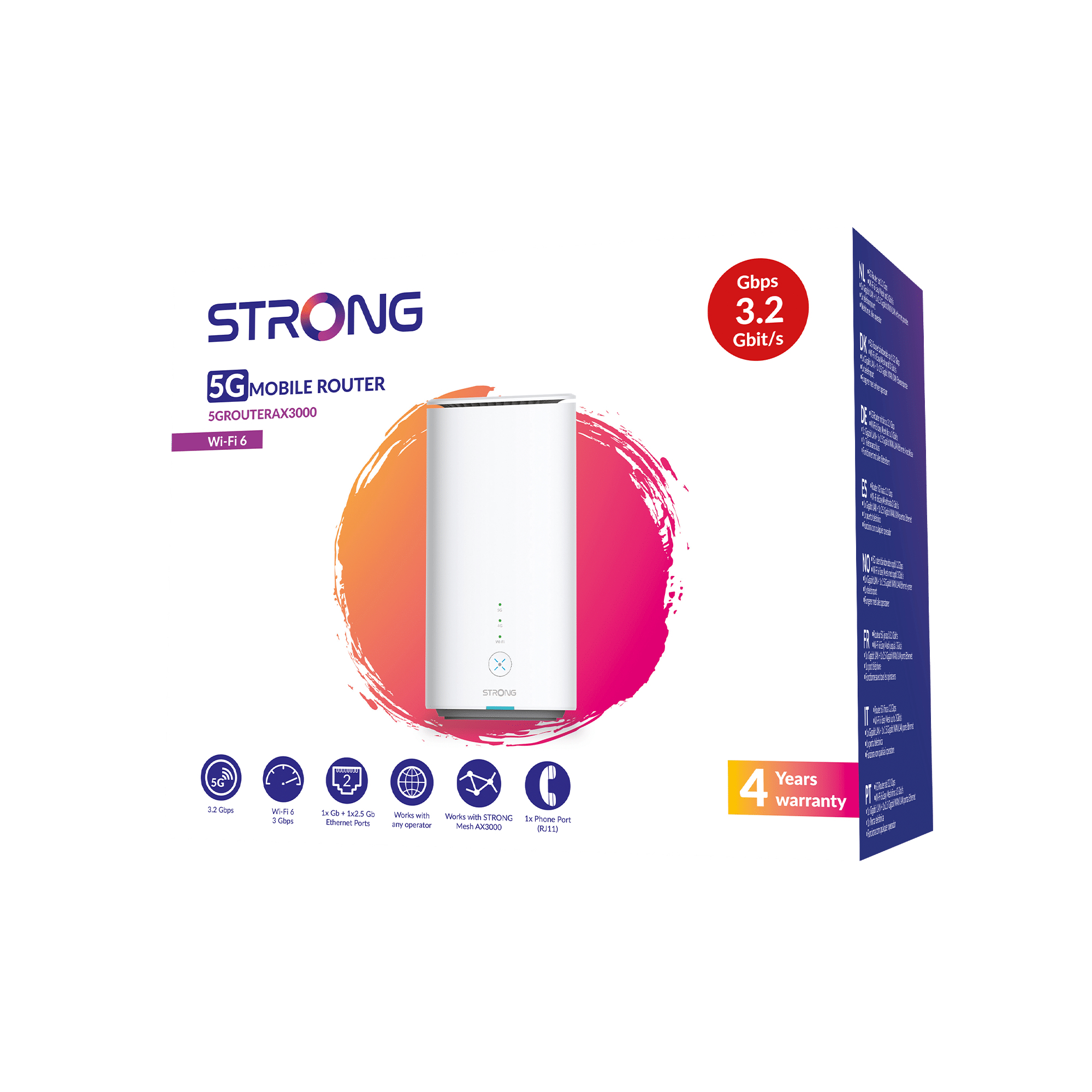 Strong 5G Router LTE max.3,2Gbit/s 5GROUTERAX3000, Ansicht 3
