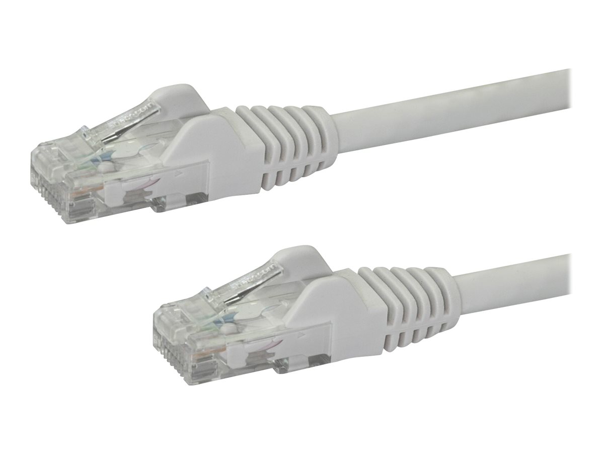 StarTech.com Startech 10m CAT6 Ethernet Cable, 10 Gigabit Snagless RJ45 650MHz 100W PoE Patch Cord, CAT 6 10GbE UTP Network Cable w/Strain Relief, White, Wiring is UL Certified/TIA - Category 6 - 24AWG (N6PATC10MWH)