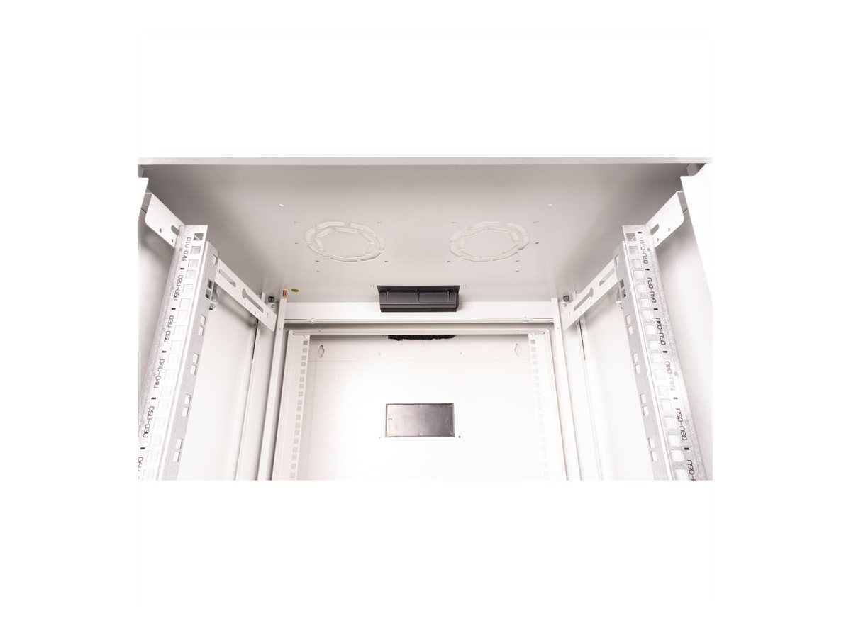 ROLINE 19 Zoll Wandgehäuse Pro 7 HE 600x600 BxT zweiteilig schwenkbar grau - Wandgehäuse, Ansicht 3