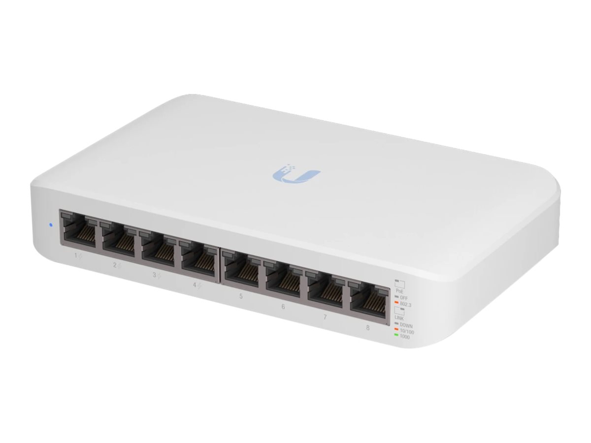 UbiQuiti UniFi Switch Lite USW-Lite-8-POE - Switch - managed - 8 x 10/100/1000 (4 PoE+) (USW-LITE-8-POE)