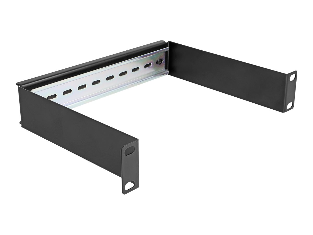 Delock DIN Schienenpanel - Schwarz - 1U - 25.4 cm (10)