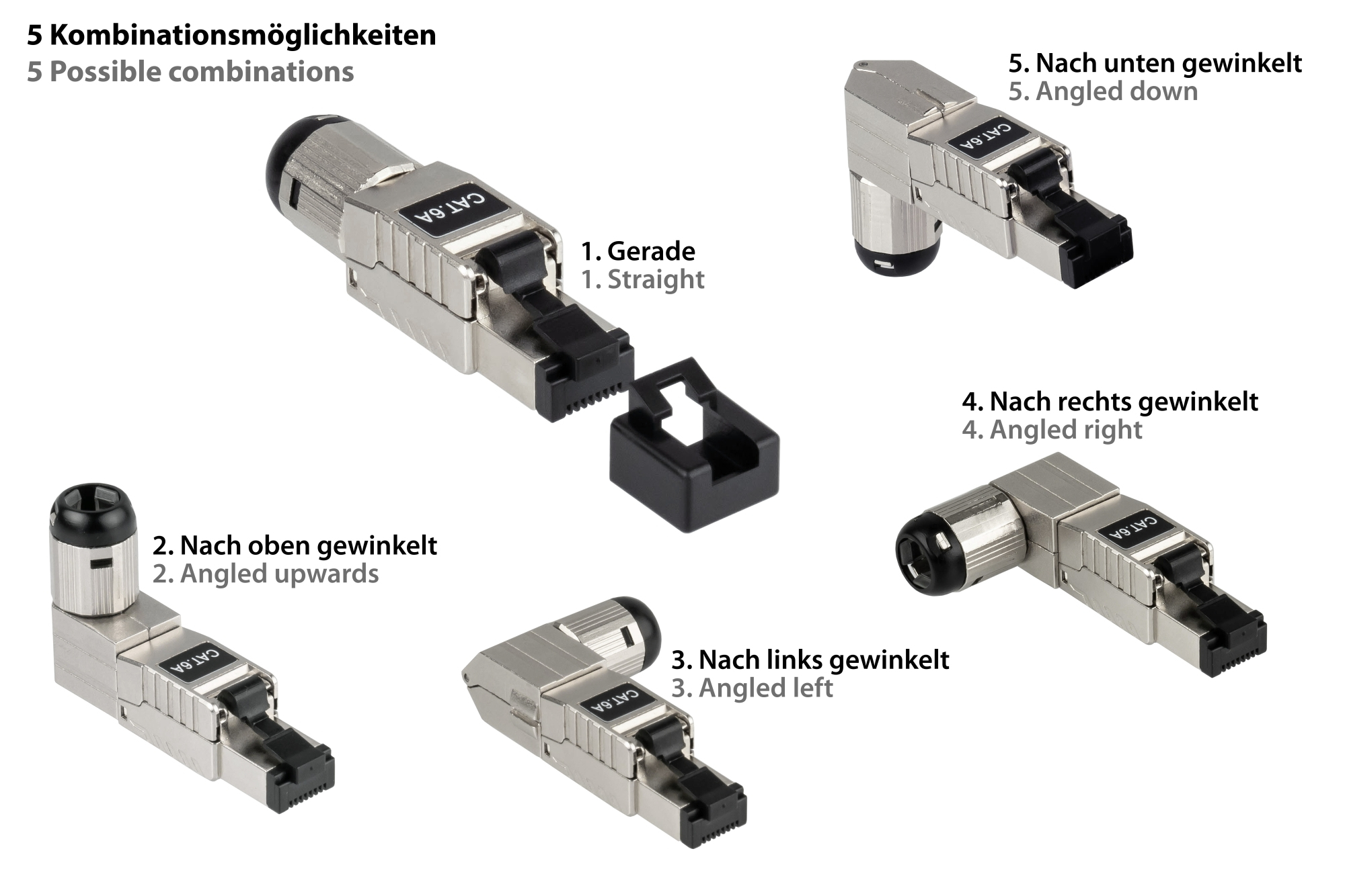 Good Connections RJ45 Stecker Cat. 6a feldkonfektionierbar - Verlegekabel - Netzwerk, Ansicht 3