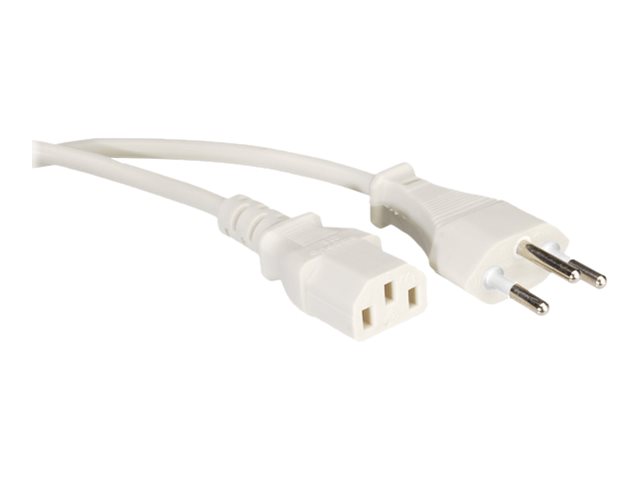 VALUE Stromkabel - power IEC 60320 C13 zu T12 (M)