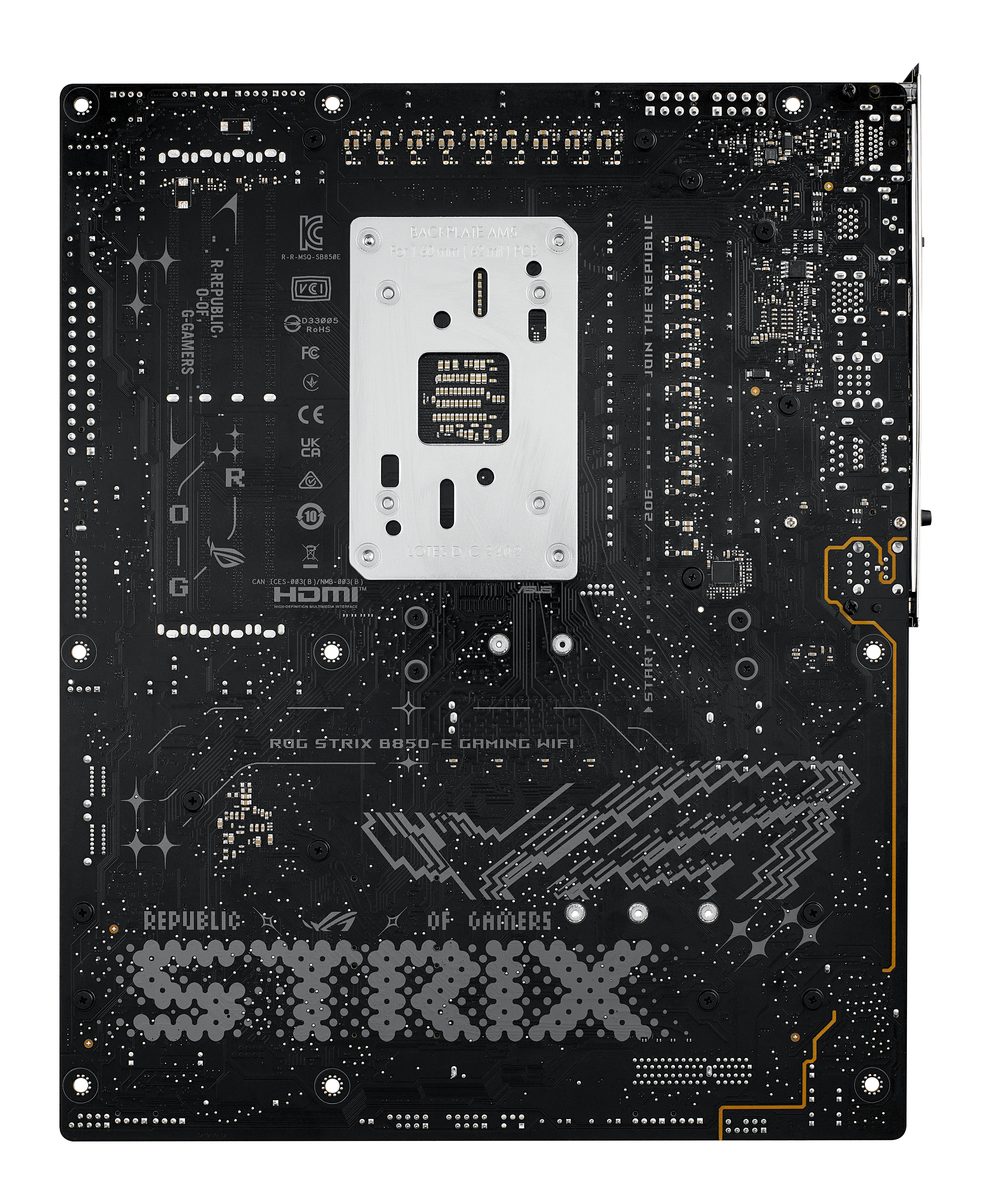 ASUS ROG STRIX B850-E GAMING WIFI - Motherboard - ATX - Socket AM5 - AMD B850 Chipsatz, Onboard-Grafik(CPU erforderlich), Ansicht 2
