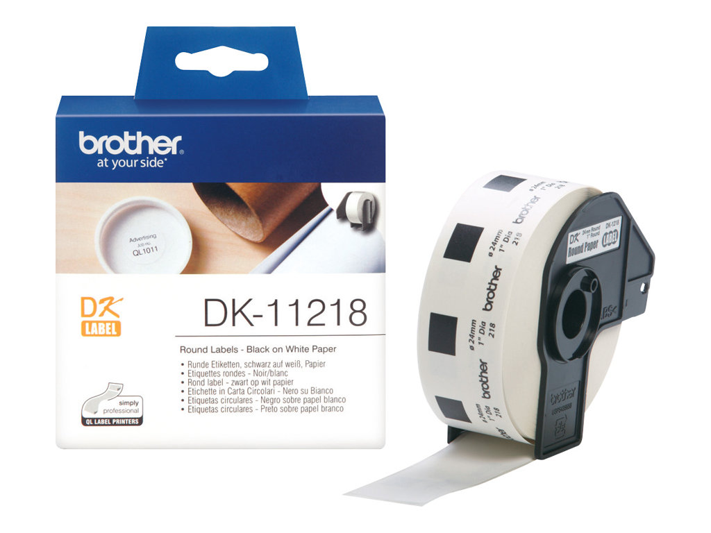 Brother DK-11218 - Schwarz auf Weiß - Rolle (2,4 cm)