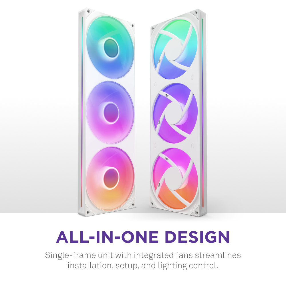 NZXT F Series F420 RGB Core - Einzelrahmen-Gebläseeinheit, Ansicht 2