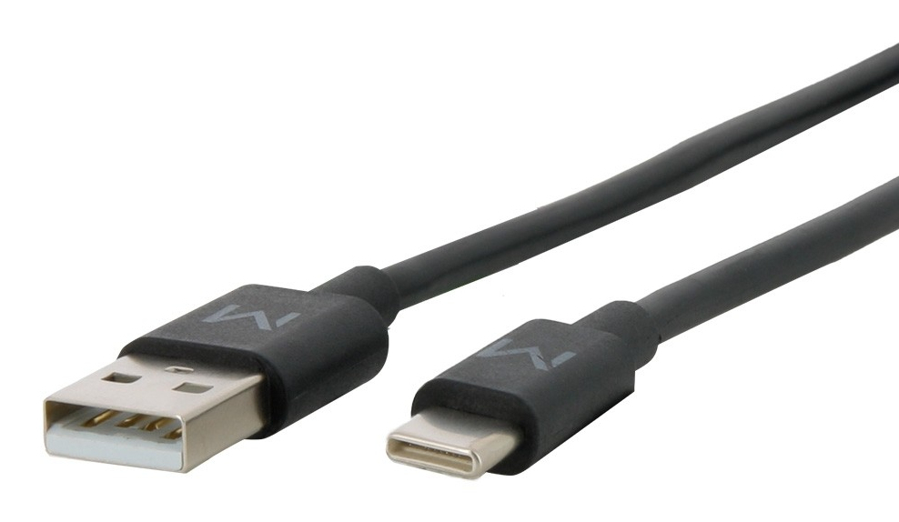 Mobilis Energia Cable - USB A C - 1m - Black, Ansicht 3