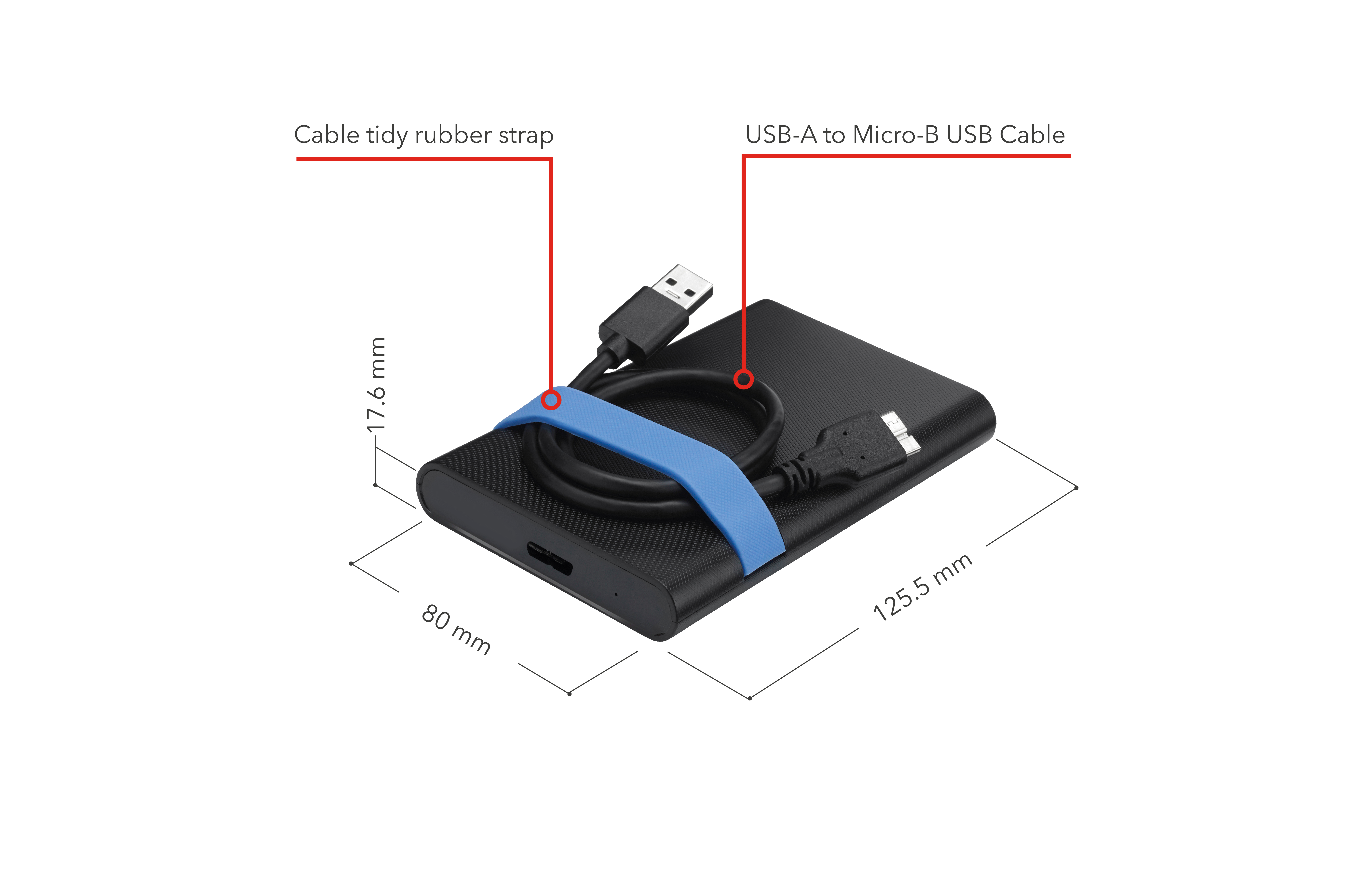 Verbatim Speichergehäuse - 2.5 (6.4 cm) - SATA 6Gb/s - USB 3.2 (Gen 1), Ansicht 2