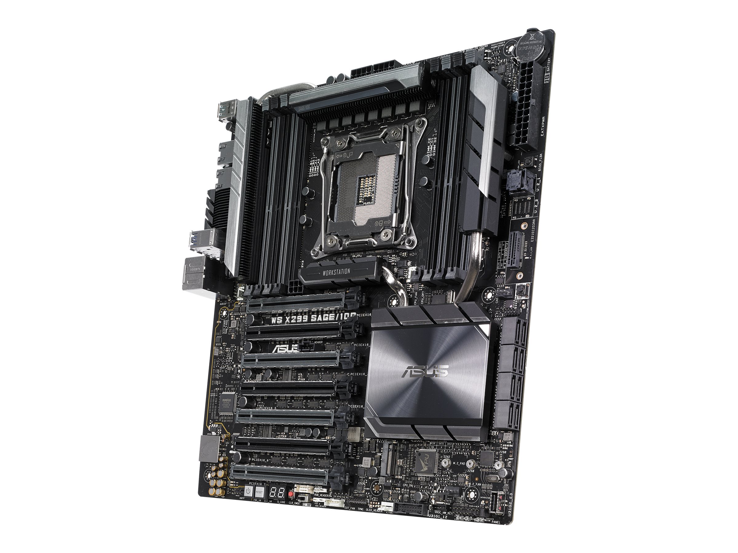 ASUS WS X299 SAGE10G - Motherboard - SSI CEB - LGA2066 Socket - X299 Chipsatz - USB 3.1 Gen 1 USB-C Gen2 USB 3.1 Gen 2 - 2 x 10 Gigabit LAN - HD Audio (8-Kanal)