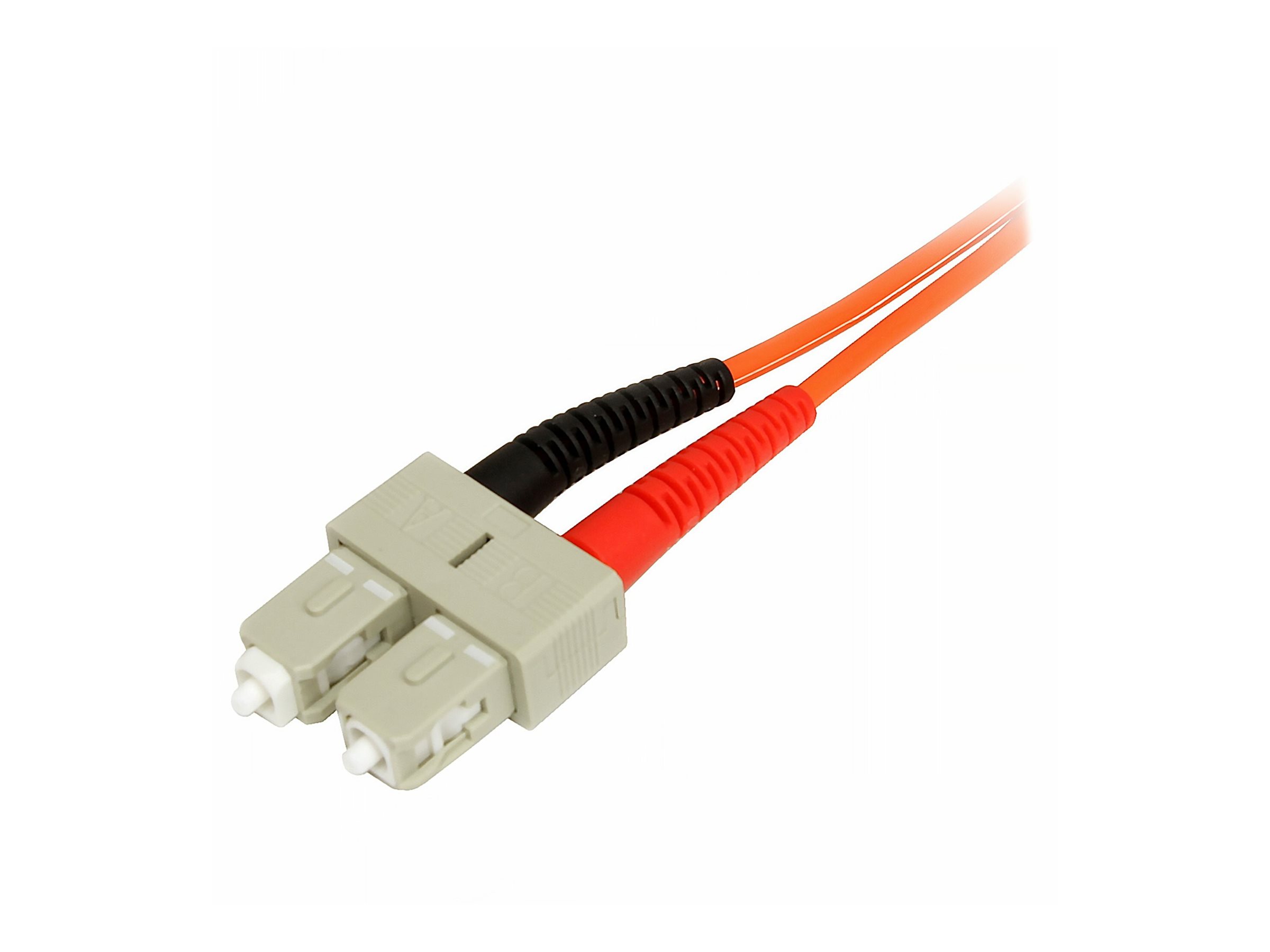 StarTech.com 2m Fiber Optic Cable - Multimode Duplex 50/125 - LSZH - LC/SC - OM2 - LC to SC Fiber Patch Cable - Netzwerkkabel - LC Multi-Mode (M)