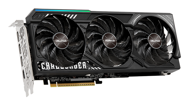 ASRock Radeon RX 9070 XT Challenger - Grafikkarte - PCI-Express, Ansicht 4