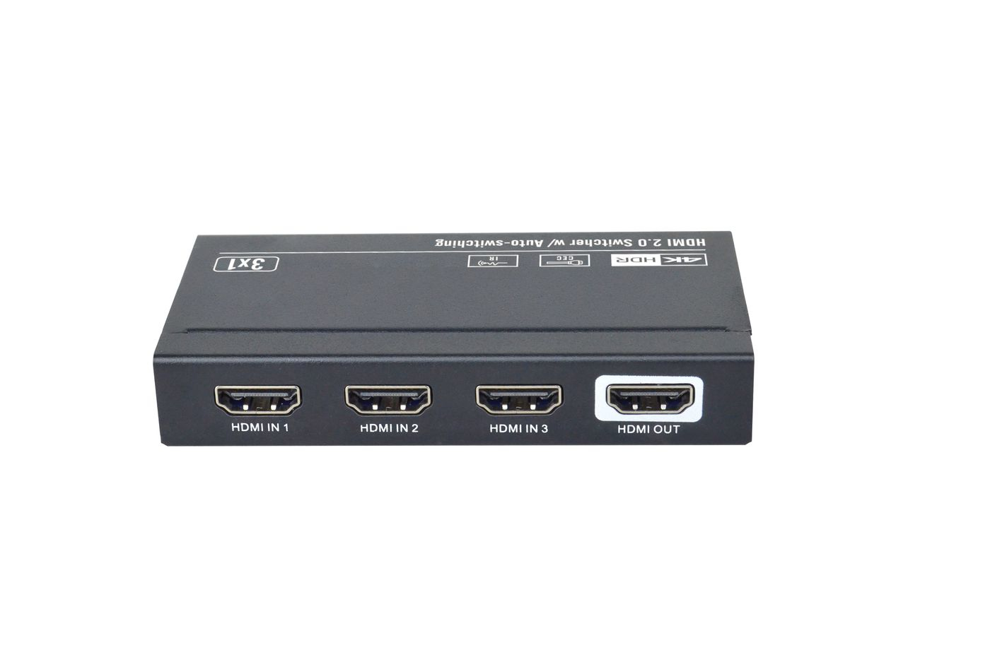 VivoLink VLSW131 - HDMI - Schwarz - 60 fps - 3840 x 2160 Pixel - 4K Ultra HD - 105 mm, Ansicht 2