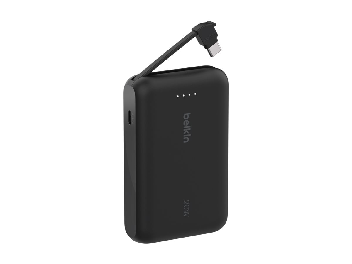 Belkin 10k PD20w Integrated USB-C Cable Power Bank Black, Ansicht 4