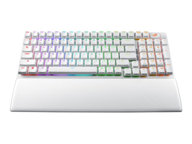 ASUS ROG Strix Scope II 96 - Tastatur - 96% - backlit - kabellos - USB, 2.4 GHz, Bluetooth 5.1 - Tastenschalter: ROG NX (hot-swappable)