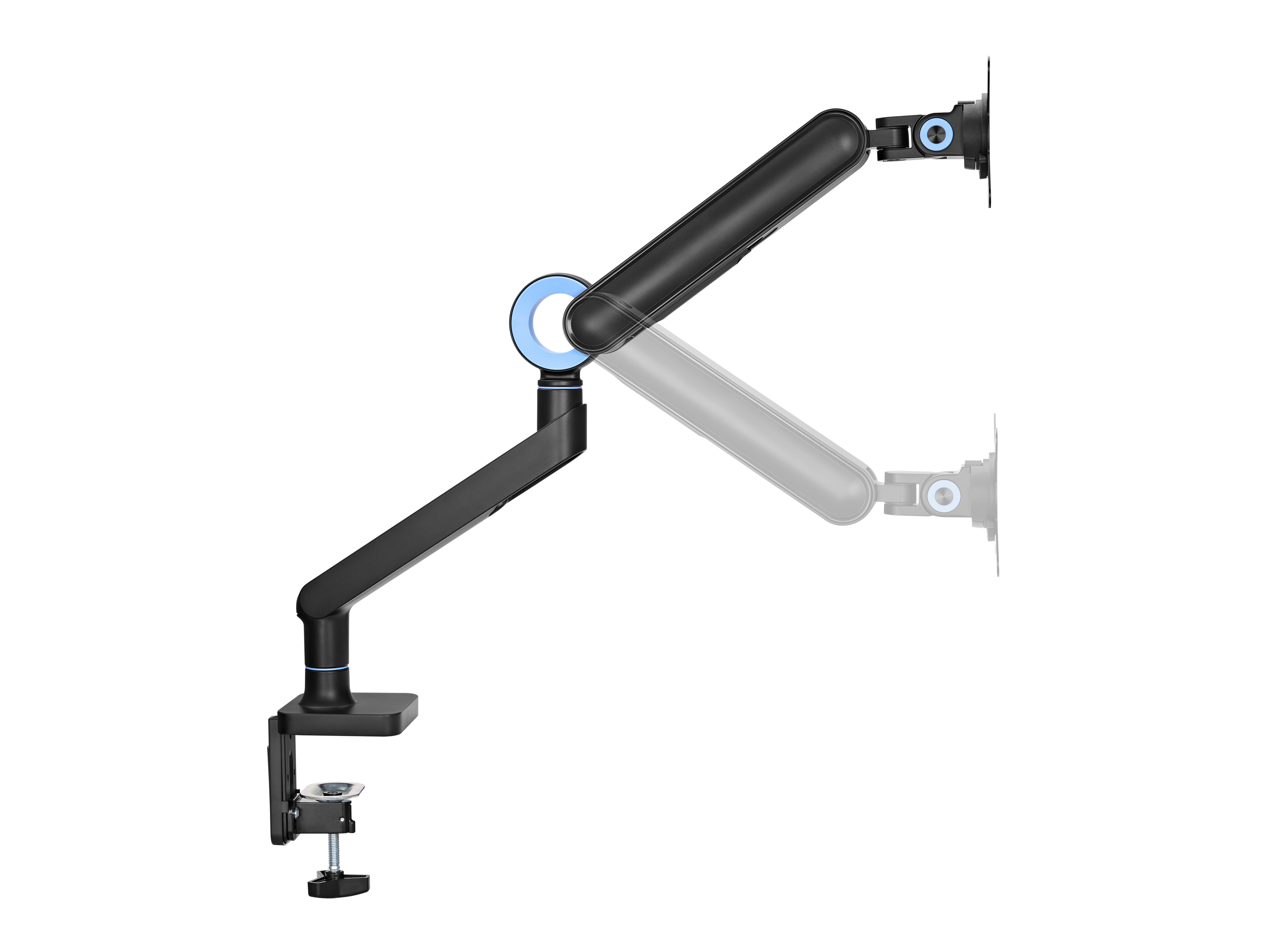 Equip Premium - Befestigungskit (Kabeldurchführungsklemme, Schrauben, Klemmhalterung, Tisch-Montagearm) - 43.2-88.9 cm, Ansicht 4