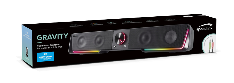SPEEDLINK GRAVITY RGB Stereo Soundbar black, Ansicht 4