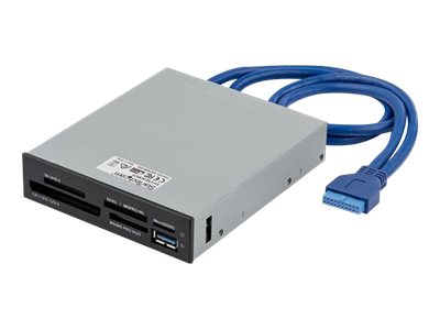 StarTech.com USB 3.0 interner Kartenleser mit UHS-II Unterstützung - SecureDigital/Micro SD/MemoryStick/CF Kartenlesegerät - Kartenleser - 8,9 cm (3,5 Zoll) (CF I, CF II, MS, MS PRO, MMC, SD, MS Duo, MS PRO Duo, miniSD, microSD, SDHC, MS Micro, mic...