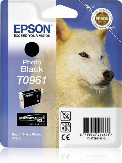 Epson Husky Singlepack Photo Black T0961, Tinte auf Farbstoffbasis, 11,4 ml, 1 Stück(e)