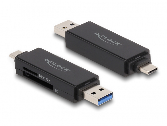 Delock Kartenleser (SD, miniSD, RS-MMC, TransFlash, MMCmobile, microSD, MMCplus, MMCmicro, microSDHC, SDXC, microSDXC), Ansicht 3