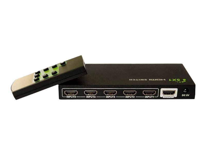 Techly 5 IN 1 OUT HDMI Switch with Remote Control, 4Kx2K, 3D, Ansicht 5
