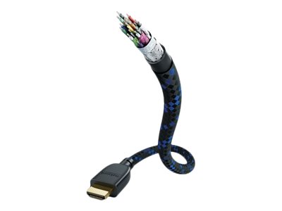 in-akustik 00423520 - 3 m - HDMI Typ A (Standard) - HDMI Typ A (Standard) - 48 Gbit/s - Schwarz - Blau, Ansicht 2