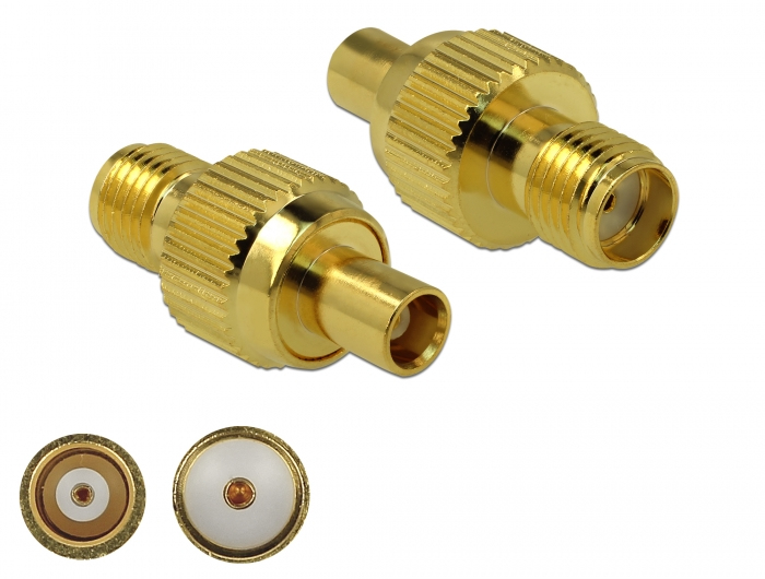 Delock RF-Adapter - SMA weiblich zu MCX weiblich