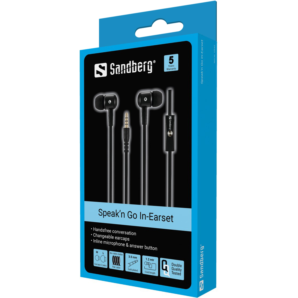 SANDBERG Speak'n Go In-Earset - Ohrhörer mit Mikrofon, Ansicht 4