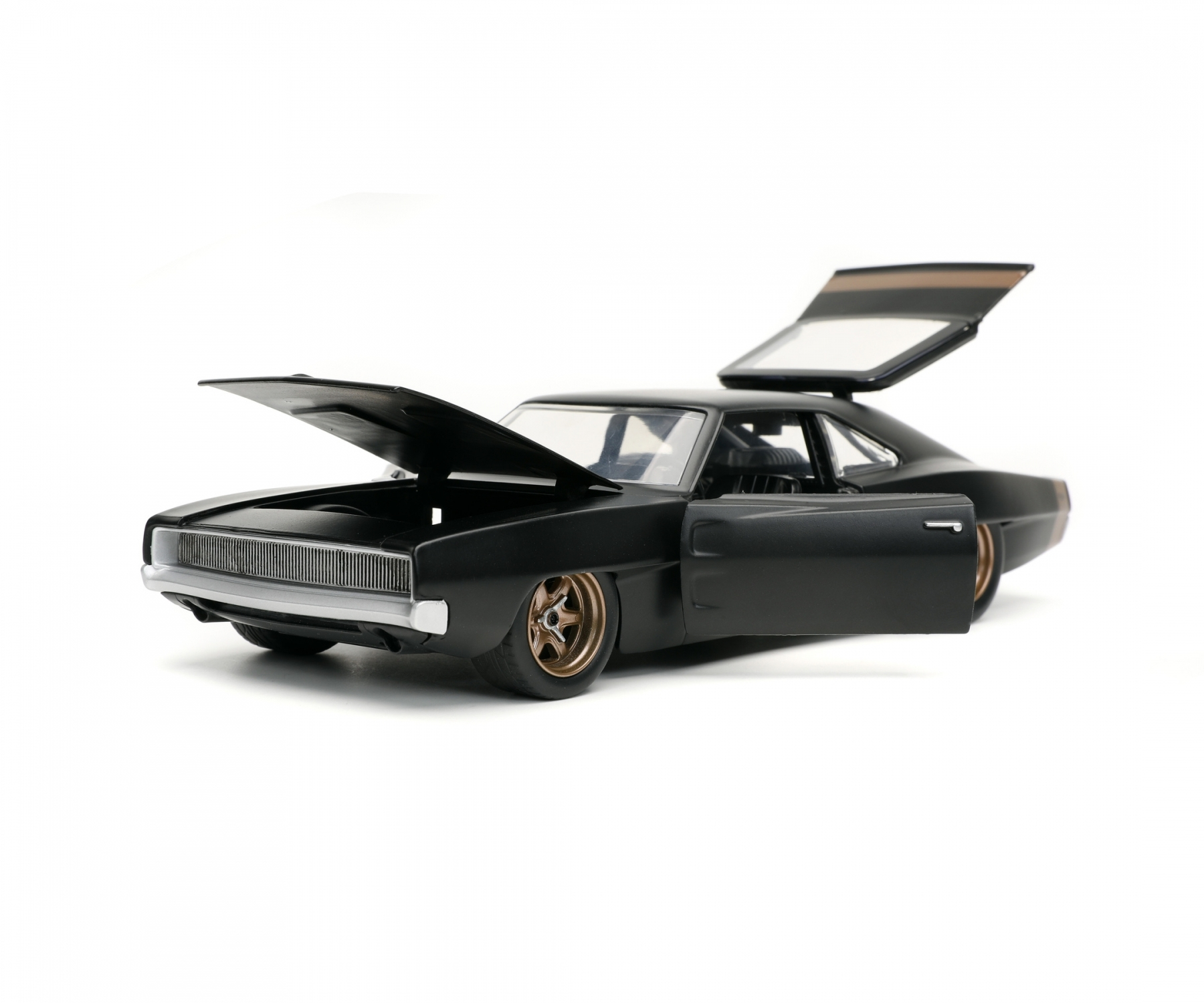 Jada Toys Fast & Furious 1968 Dodge Charger Widebody 1:24 - Auto - Fast&Furious - Metall - Kunststoff - Gummi - Schwarz, Ansicht 2