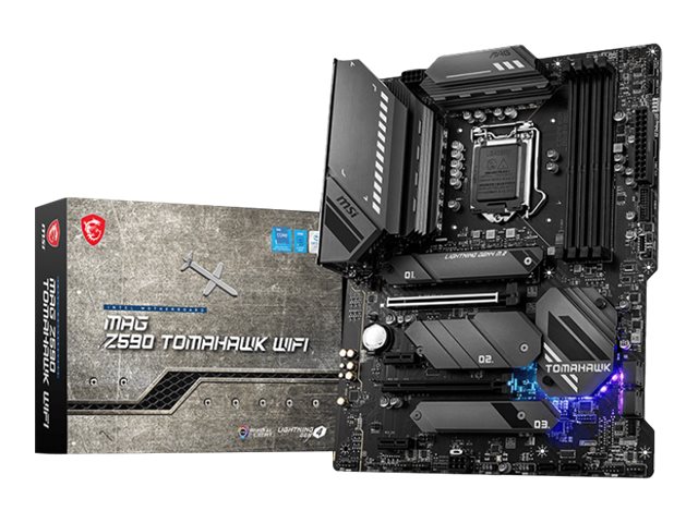 MSI MAG Z590 TOMAHAWK WIFI - Motherboard - ATX - LGA1200-Sockel - Z590 Chipsatz - USB-C Gen2 USB 3.2 Gen 1 USB 3.2 Gen 2 USB-C Gen 2x2 - 2.5 Gigabit LAN Wi-Fi 6 Bluetooth - Onboard-Grafik (CPU erforderlich)