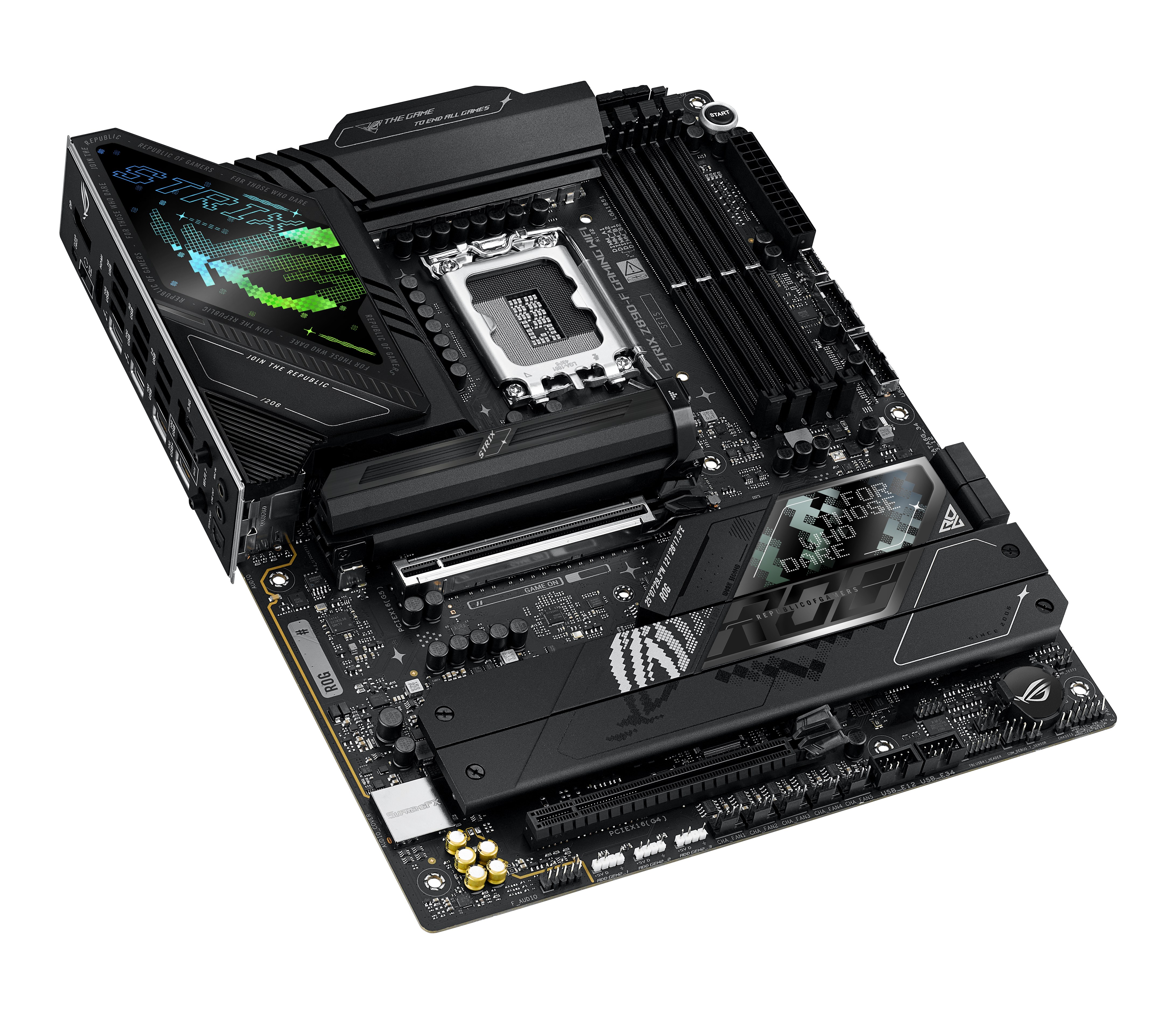 ASUS ROG STRIX Z890-F GAMING WIFI - Motherboard - ATX - LGA1851-Sockel - Z890 Chipsatz - USB-C 3.2 Gen 2x2, Ansicht 4
