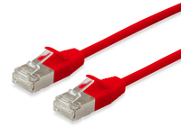 Equip Patchkabel Cat6A Slim F/FTP 2xRJ45 rot LSZH Polybeutel - Kabel - Netzwerk