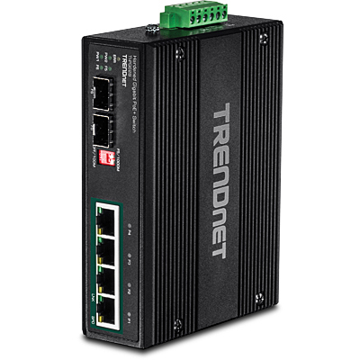 TRENDnet TI-PG62B - Switch - unmanaged - 4 x 10/100/1000 (PoE+), Ansicht 2