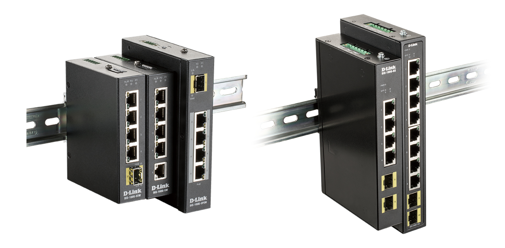 D-Link DIS 100G-10S - Switch - unmanaged - 8 x 10/100/1000 + 2 x 100/1000 SFP, Ansicht 2