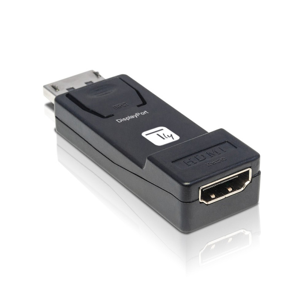 IC Intracom TECHly - Videoadapter - DisplayPort männlich eingerastet zu HDMI weiblich - Schwarz, Ansicht 3