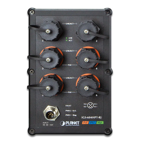 Planet IGS-604HPT-RJ - Switch - L3 - managed - 4 x 10/100/1000 (PoE), Ansicht 3