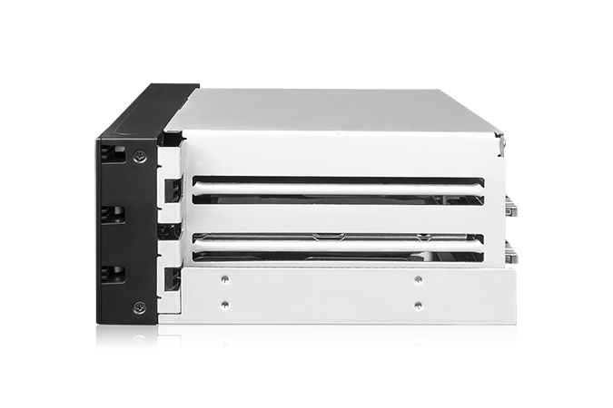Icy Dock FatCage MB901SPR-B - Internes RAID-Gehäuse mit Datenanzeige, Netzanzeige - 2,5&quot; / 3,5&quot; gemeinsam genutzt (6,4 cm/8,9 cm gemeinsam genutzt)