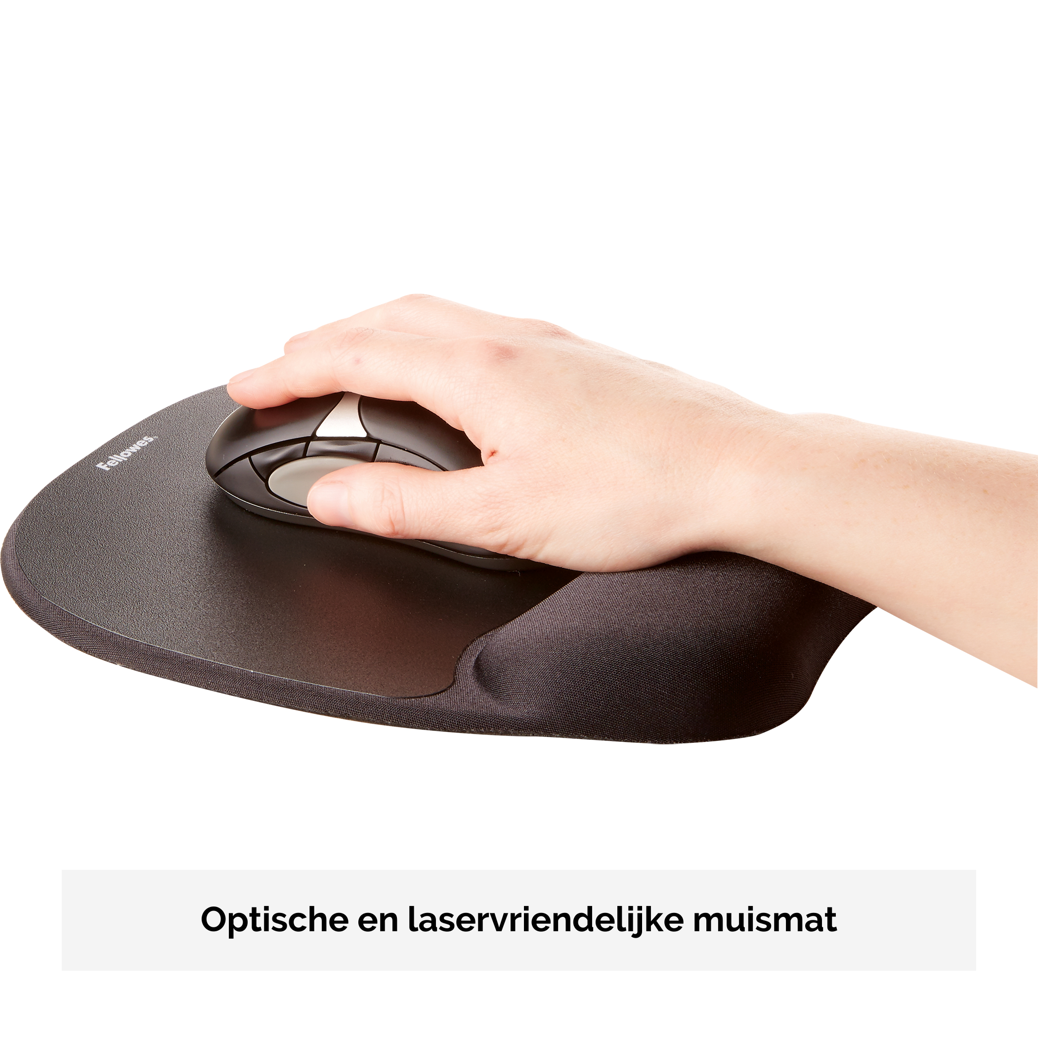 Fellowes Memory Foam - Mauspad mit Handgelenkpolsterkissen - Schwarz, Ansicht 3