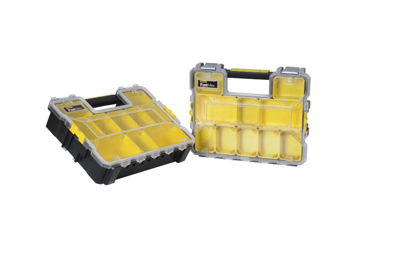 Stanley Profi-Organizer FatMax tiefe Fächer Metallschließen wasserdicht - Kasten für Kleinteile - 446 mm - 357 mm, Ansicht 3
