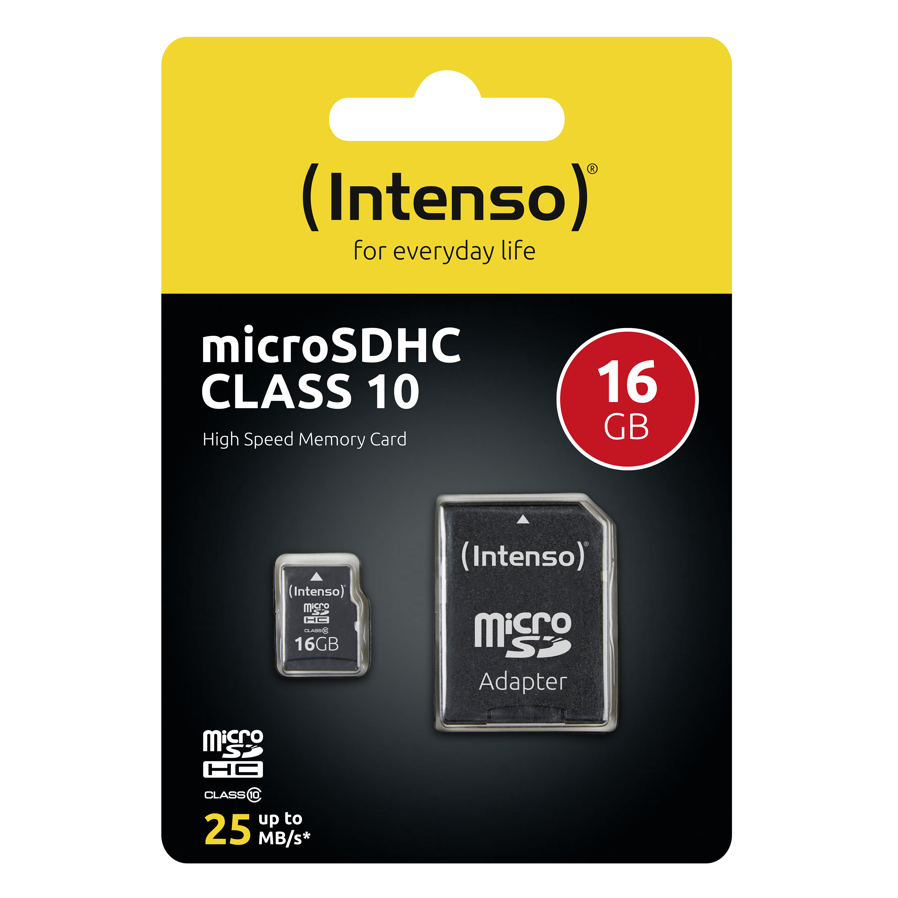 Intenso Class 10 - Flash-Speicherkarte (microSDHC/SD-Adapter inbegriffen), Ansicht 4