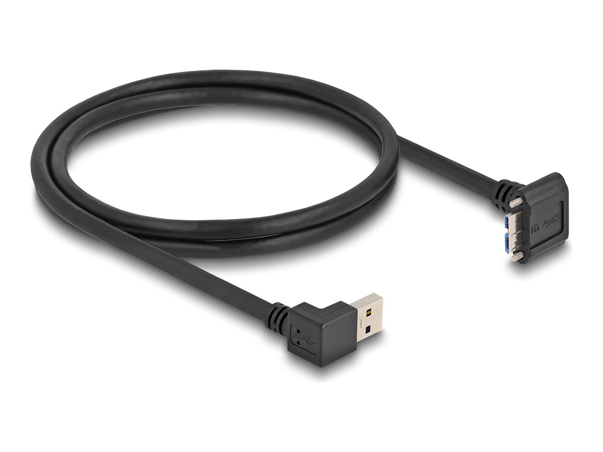 Delock USB-Kabel - USB Typ A (M) nach unten abgewinkelt zu Micro-USB Type B (M)