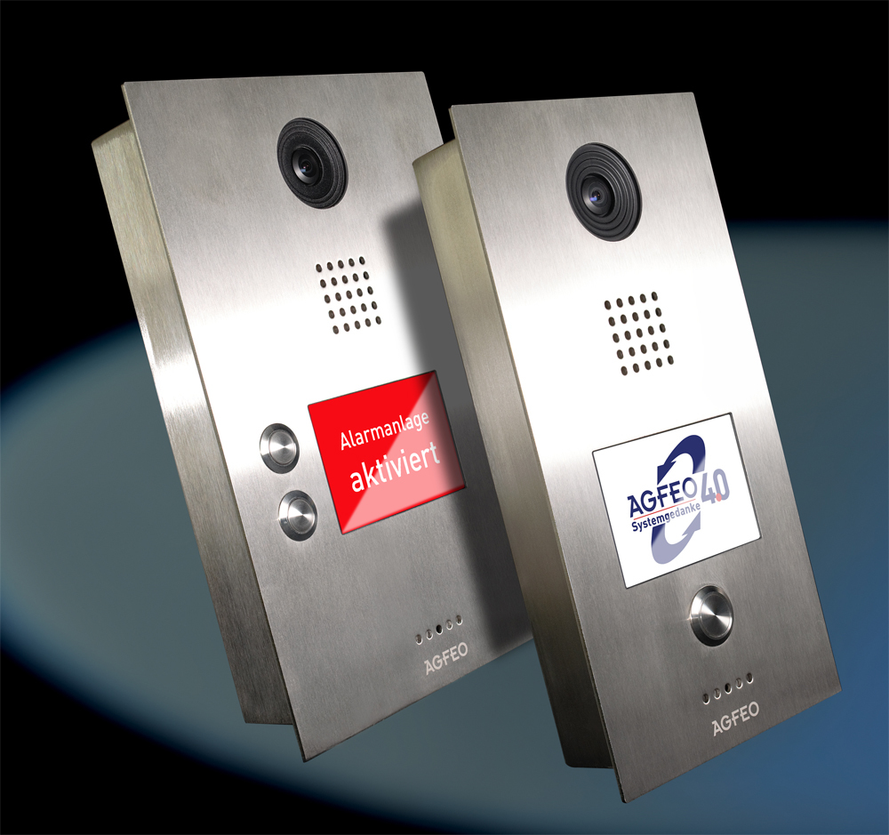 AGFEO IP-Video TFE 2 - 8,89 cm (3.5 Zoll) - TFT - 480 x 320 Pixel - Edelstahl - IP65 - Schnelles Ethernet, Ansicht 2